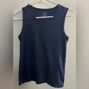 2 l.l.bean tank tops - bright blue and navy blue